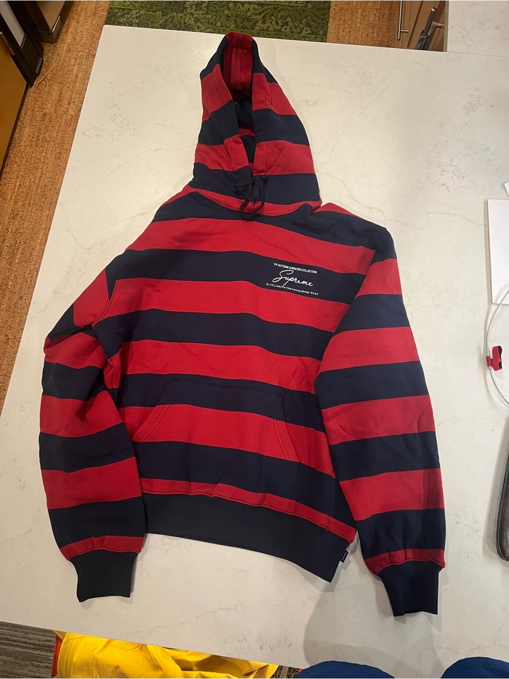 Supreme Martine Rose Hooded Sweatshirt Striped
Size: S